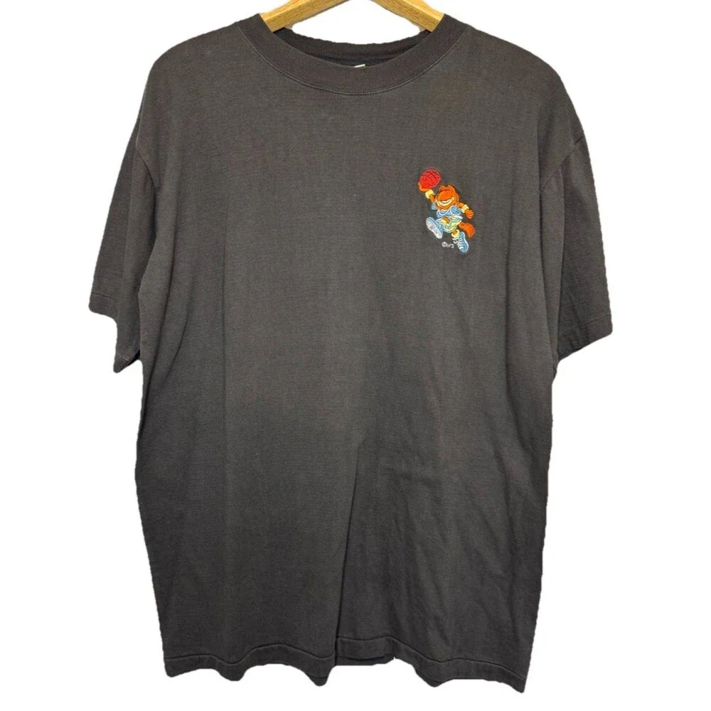 1980 Blitzz Studios Garfield Embroidered T-Shirt, Large Single Stitch Vintage - Picture 2 of 8
